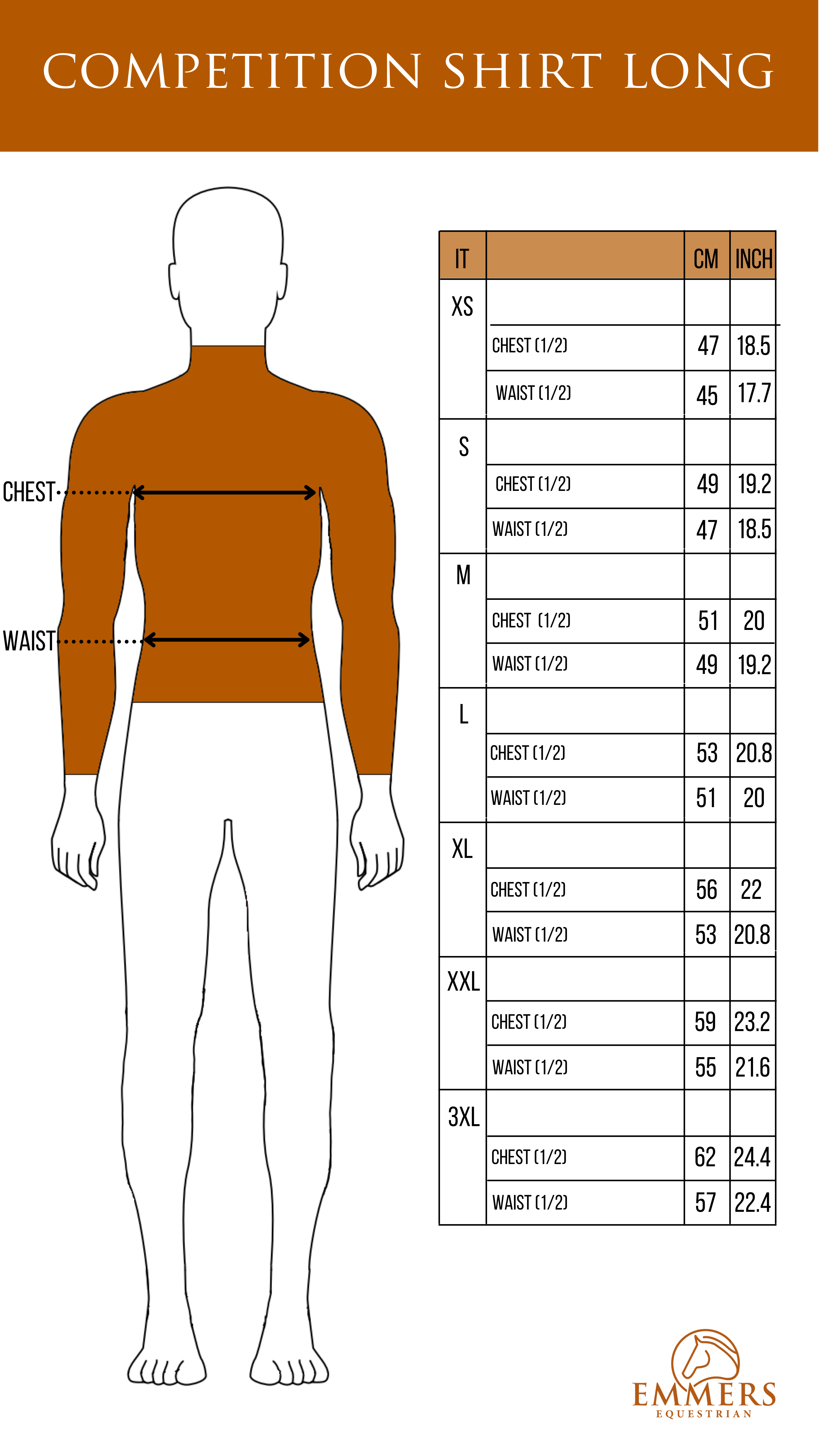 size-chart-cavalleria-toscana-emmers-equestrian